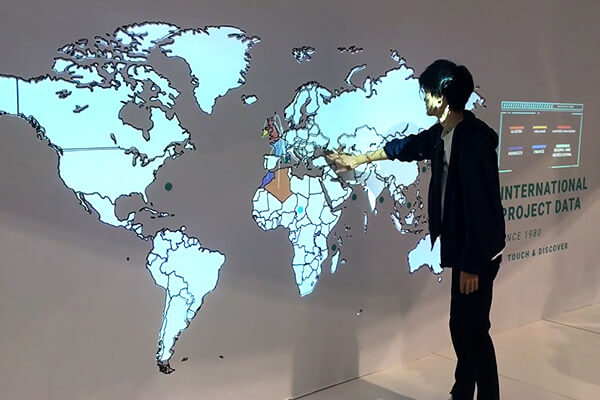 interactive touch wall